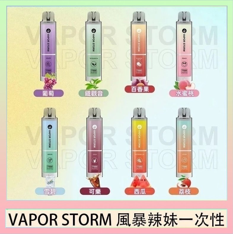 VAPOR STORM風暴辣妹 VAPOR STORM風暴辣妹一次性主機充電7500口(5%)