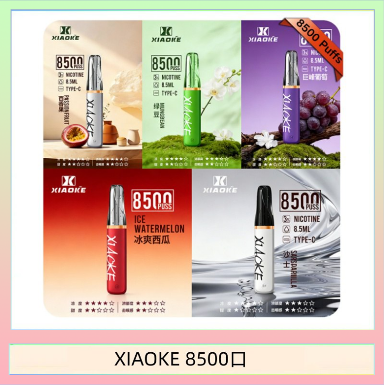 XIAOKE 8500口 梟客XIAOKE一次性電子菸拋棄式8500口